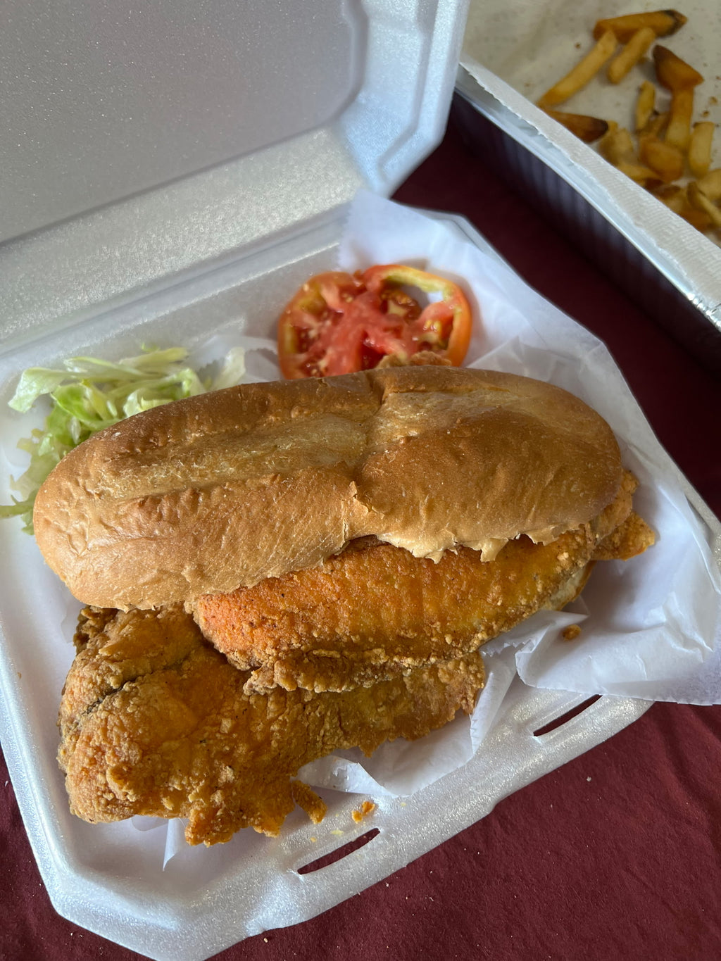 FISH FRY FRIDAYS: Jumbo Fish Sandwich (Tilapia)